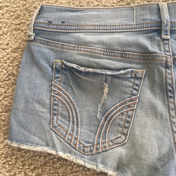 Hollister embellished denim shorts Sz 3 low rise Y2K! - Picture 9 of 9